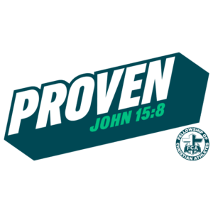 green & white proven logo
